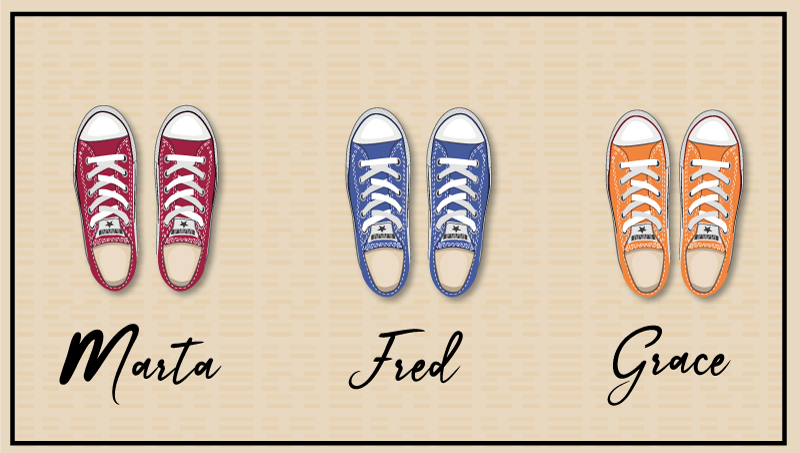 Egyedi cipőkollekció Vinil szőnyeg előszoba - TenStickers