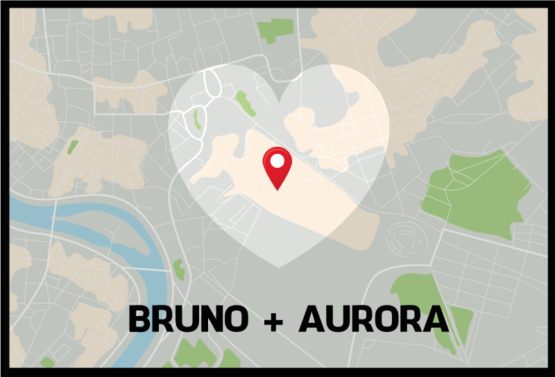 Egyéni térképhely Vinil szőnyeg nevekkel - TenStickers