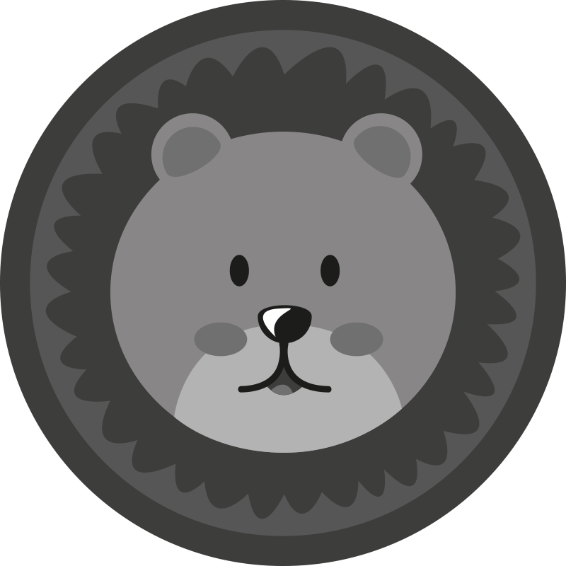 Nordic grey lyon babajáték szőnyeg - TenStickers