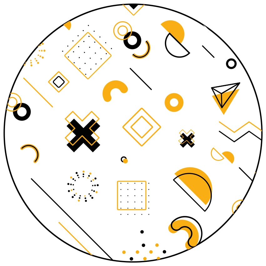 Modern matematikai formák vinil szőnyeg geometriai - TenStickers