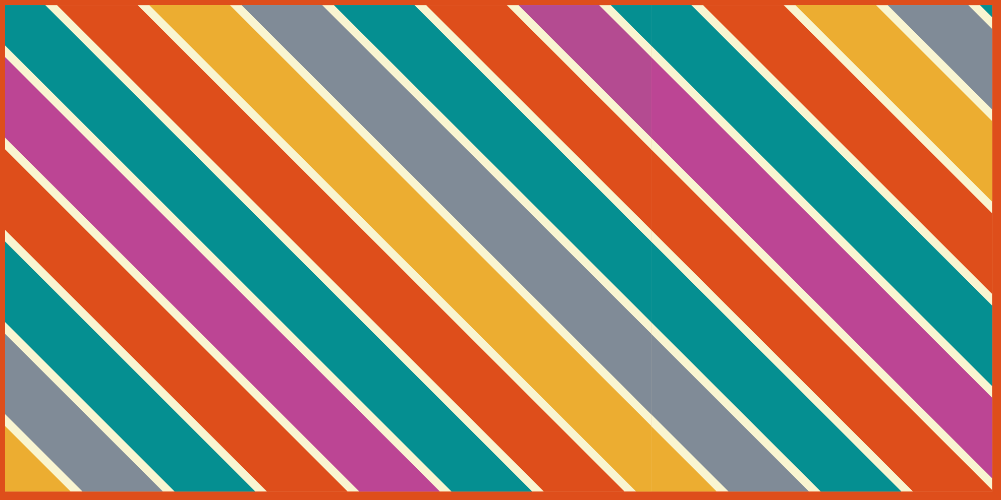 Színes csíkos felület Vinil szőnyeg nappali - TenStickers