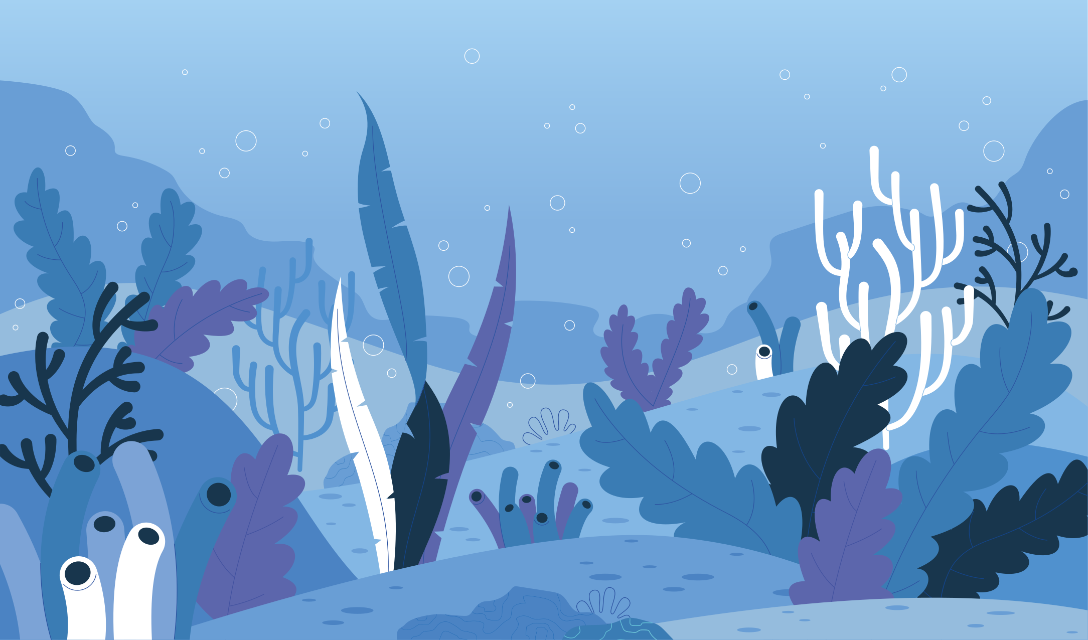 Rajzfilm vízi világ vinyl szőnyeg - TenStickers