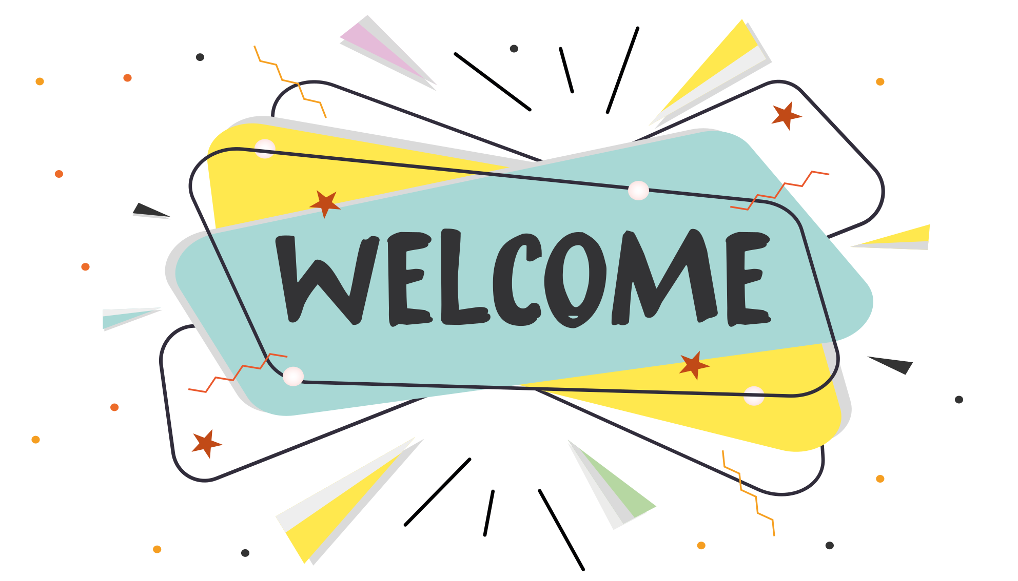 Absztrakt üdvözlet Vinil szőnyeg előszoba - TenStickers