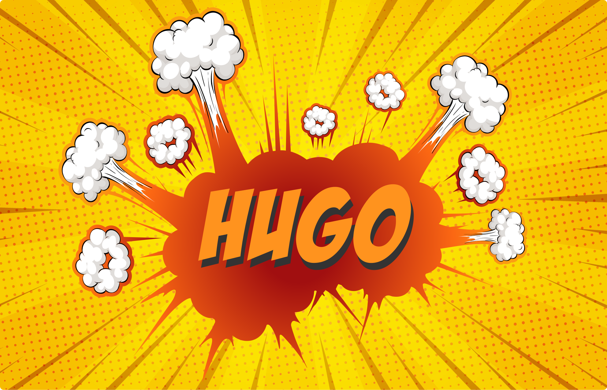 Képregényrobbanás névvel Vinil szőnyeg nevekkel - TenStickers