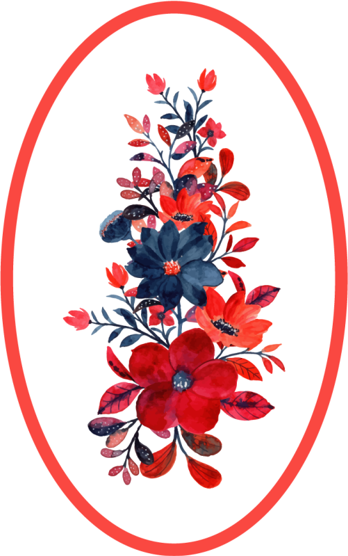 Virágkötészet vinil szőnyeg virágok és növények - TenStickers