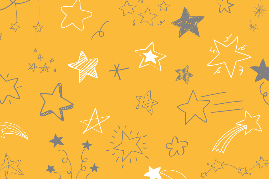 Csillagos éjszakai minták vinil szőnyeg csillagok - TenStickers