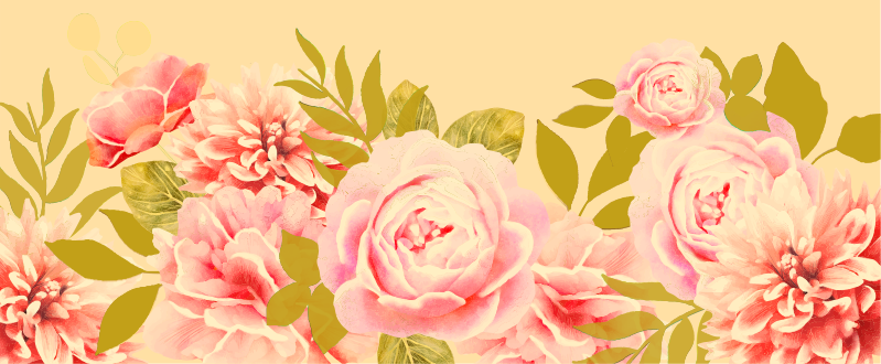 Virágzó virágos elegancia vinil szőnyeg virágok és növények - TenStickers