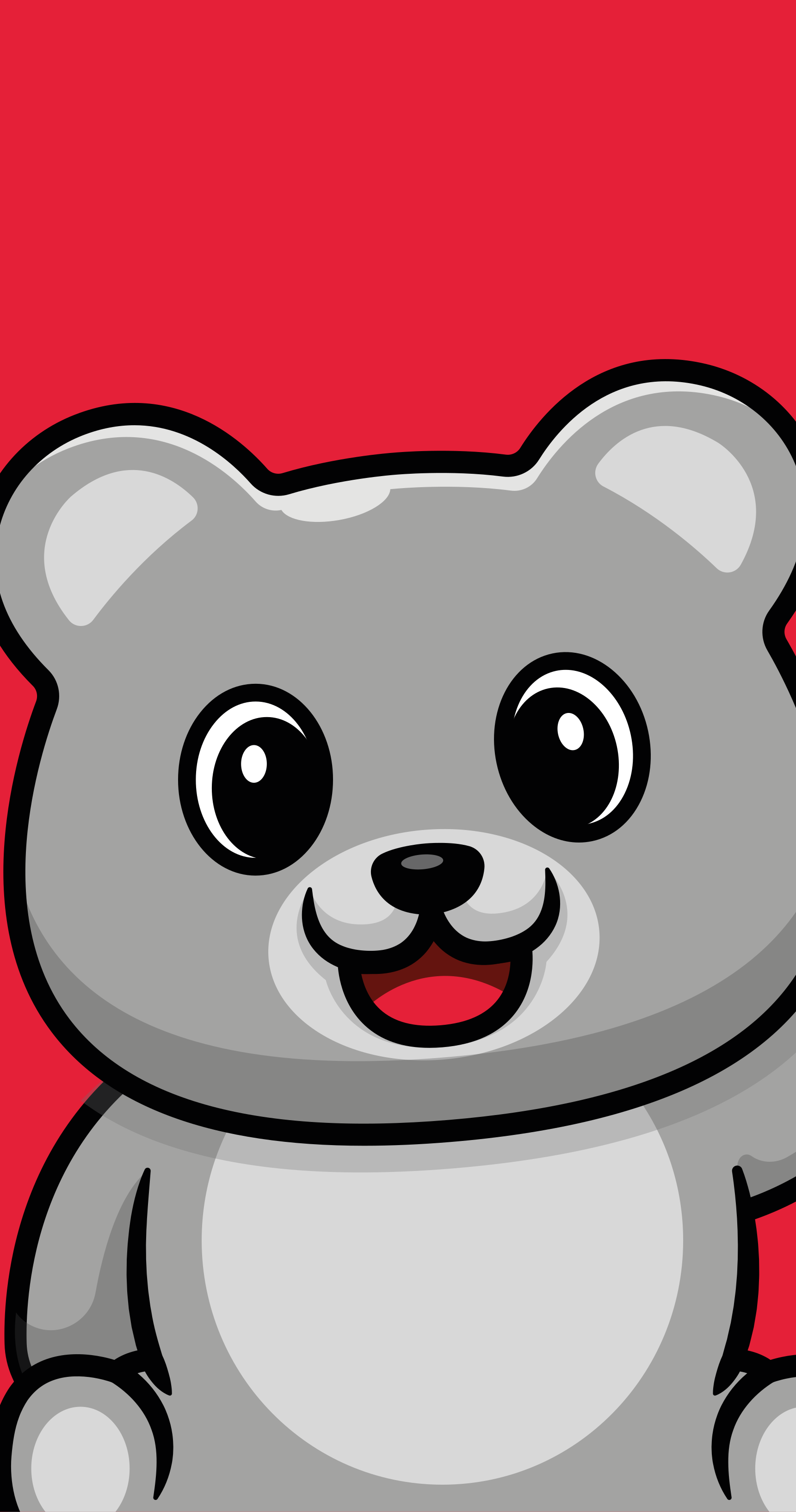 Vidám medvearc vinil szőnyeg gyerekek - TenStickers