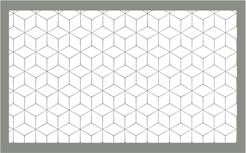 Hexagonális elrendezés vinil szőnyeg geometriai - TenStickers