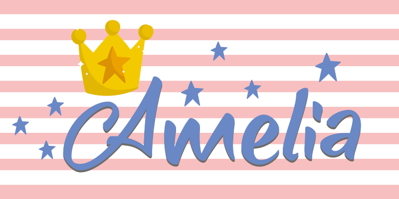 Egyedi korona és csillagok vinil szőnyeg mások - TenStickers