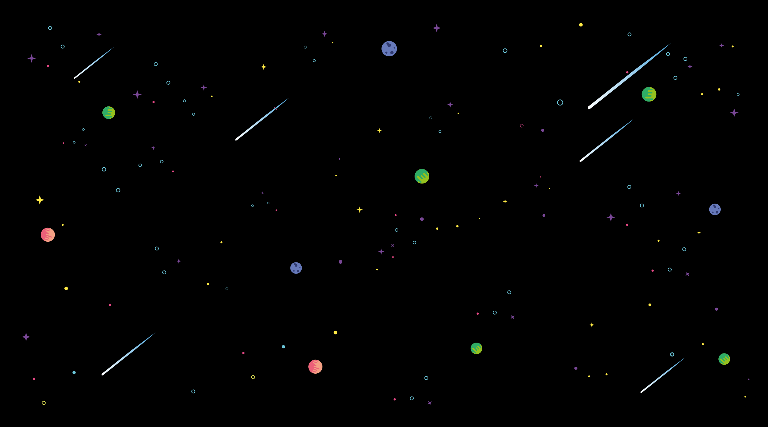 Kozmikus csillagos égbolt vinil szőnyeg csillagok - TenStickers