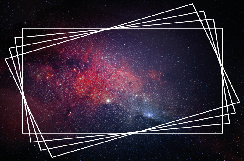 Kozmikus ködminták vinil szőnyeg modern - TenStickers