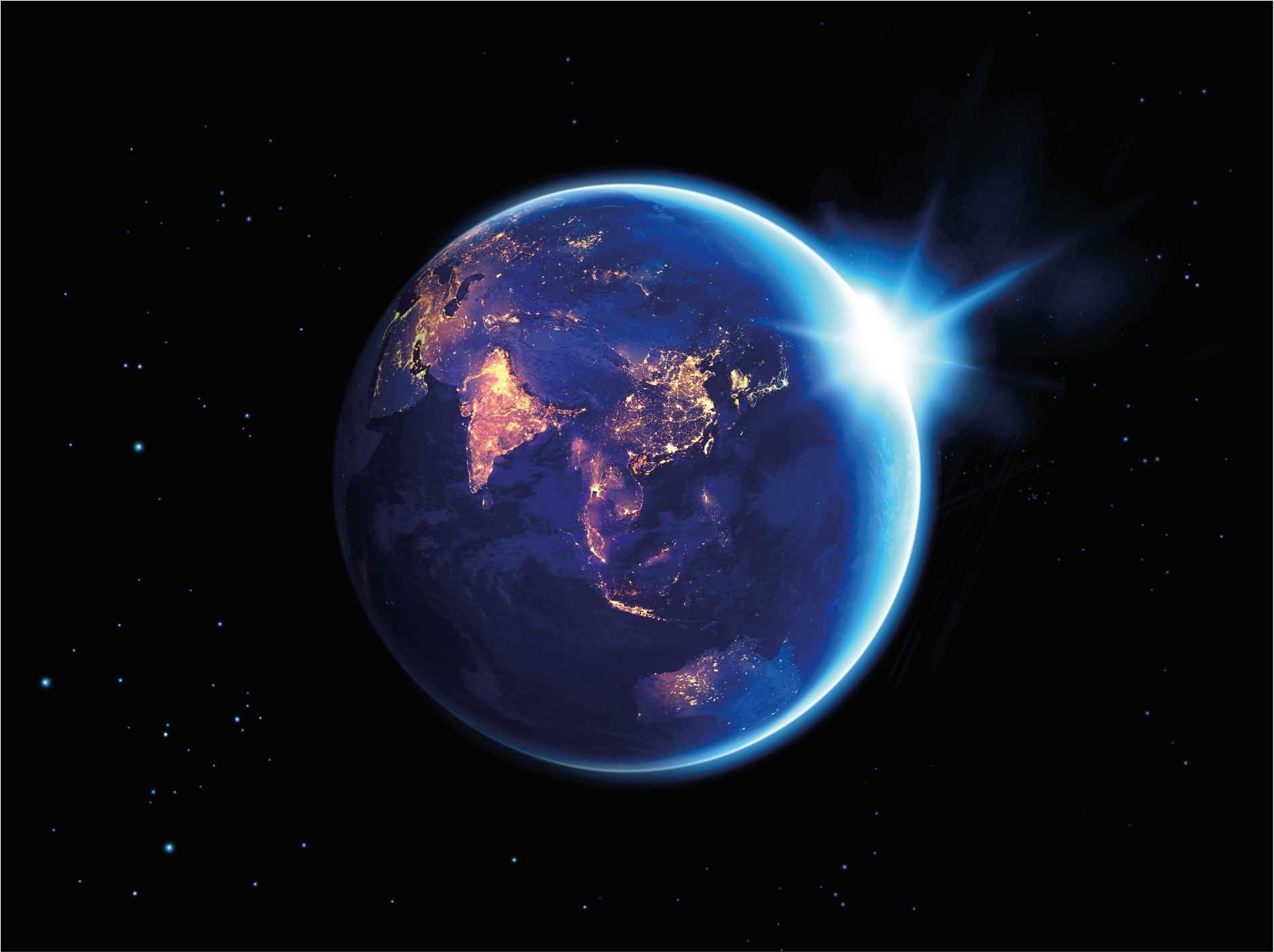 Vinil szőnyeg világtérkép föld bolygó látkép - TenStickers