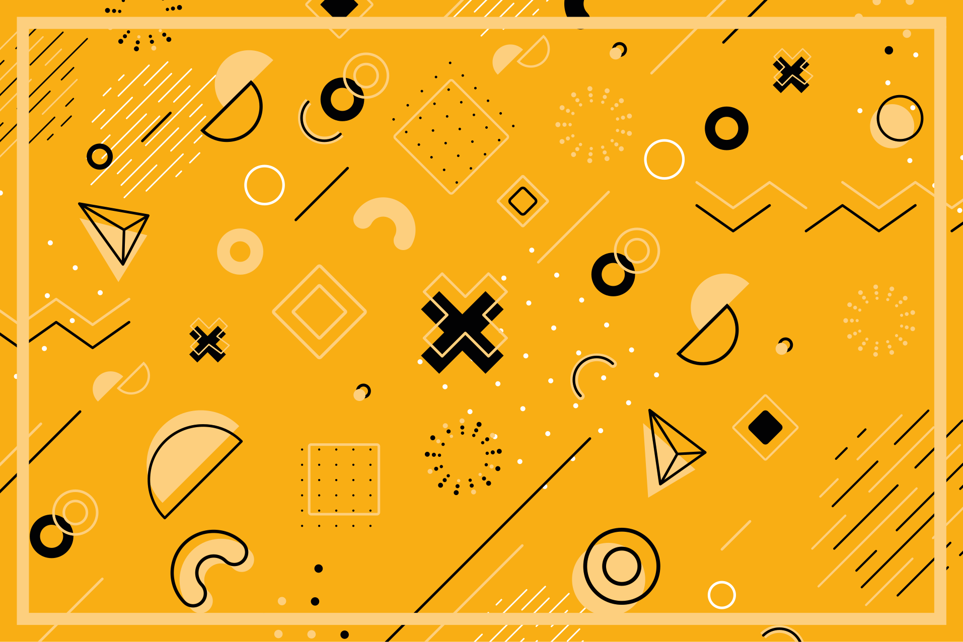 Absztrakt formák minta vinil szőnyeg geometriai - TenStickers