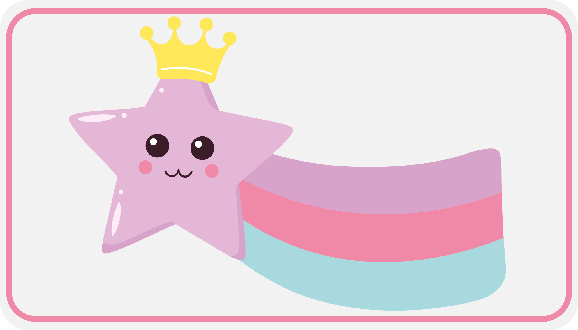 Csillagos korona medál vinil szőnyeg gyerekek - TenStickers