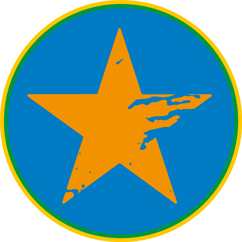 Kék csillagos akcentus vinil szőnyeg mások - TenStickers