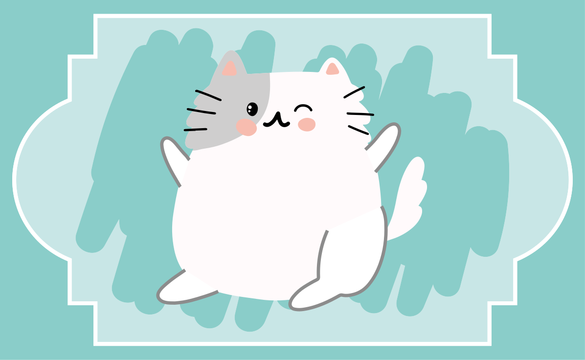 Aranyos macska illusztráció vinil szőnyeg óvodák - TenStickers