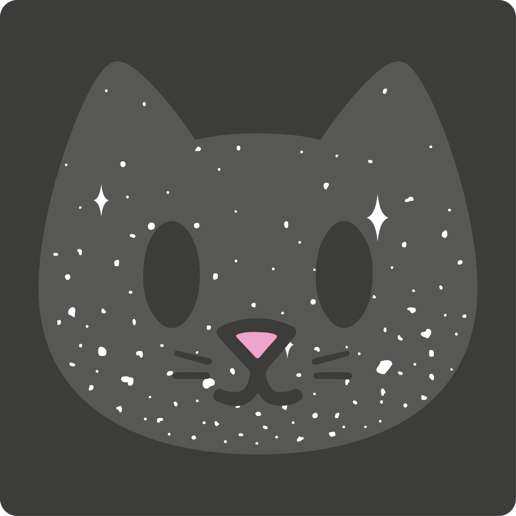 Aranyos macska arc vinil szőnyeg óvodák - TenStickers