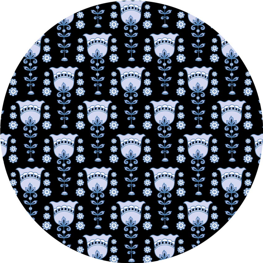 Orosz virágmintás etnikai szőnyeg - TenStickers