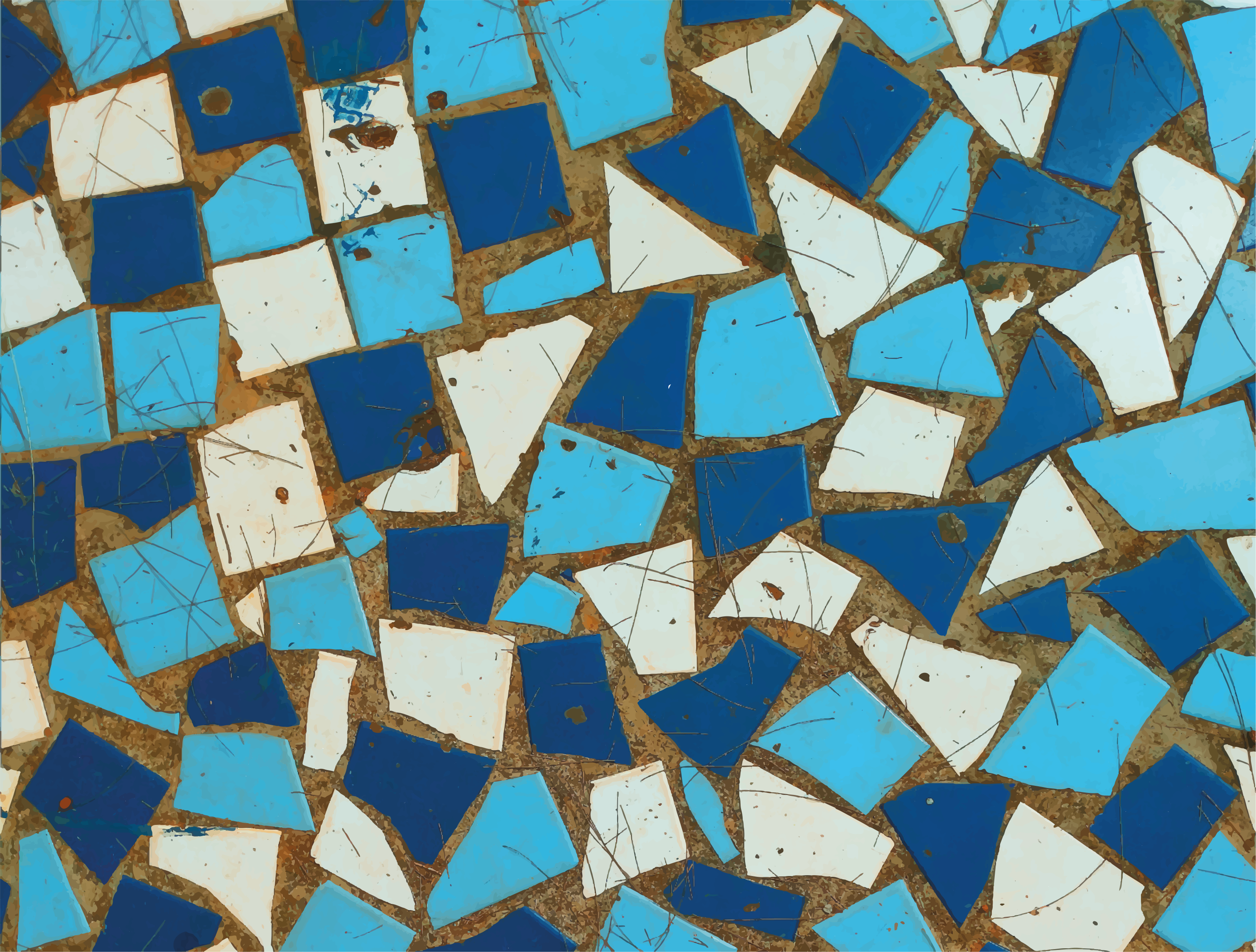 Vinil szőnyeg mozaik minták - TenStickers