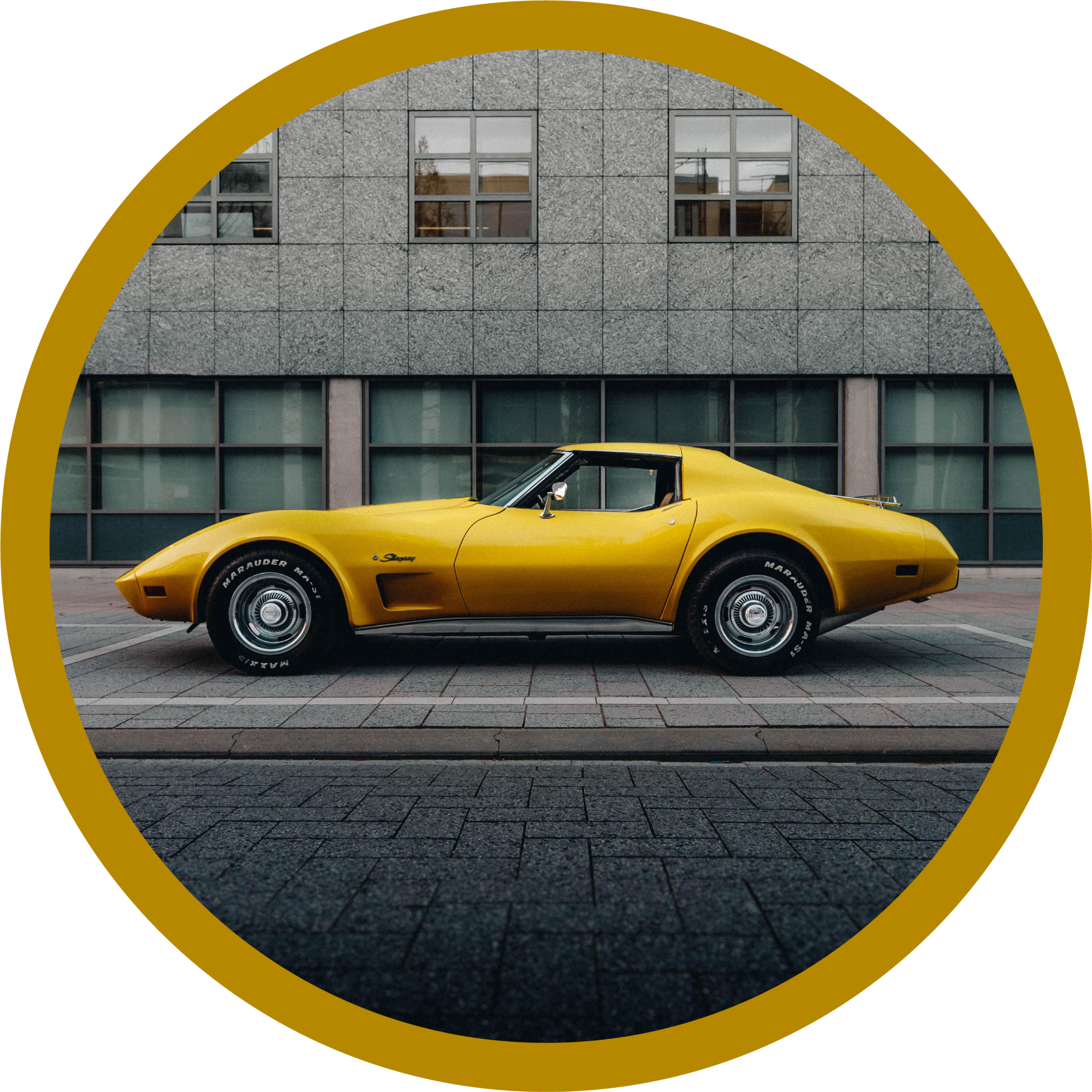 Chevrolet corvette vintage szőnyeg - TenStickers
