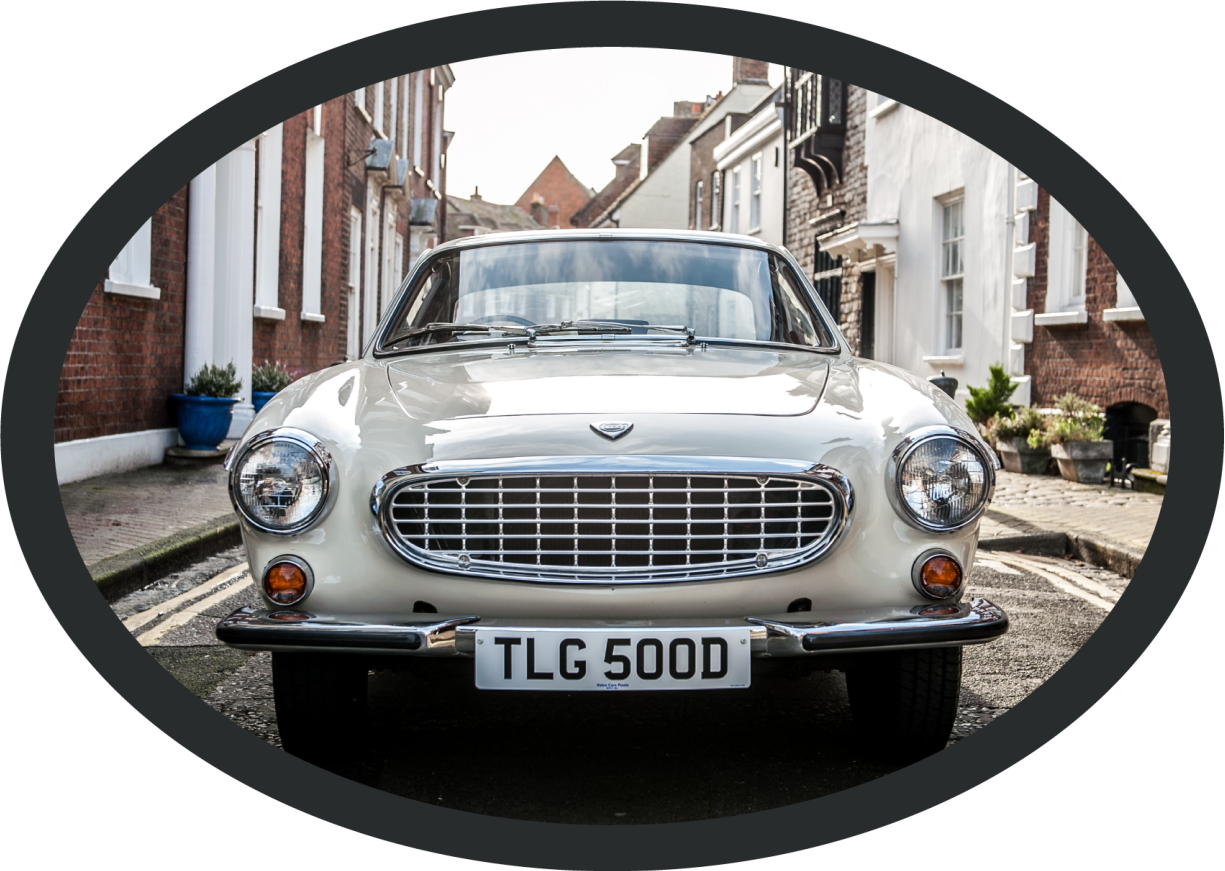 Volvo p1800 vintage vinyl szőnyeg - TenStickers