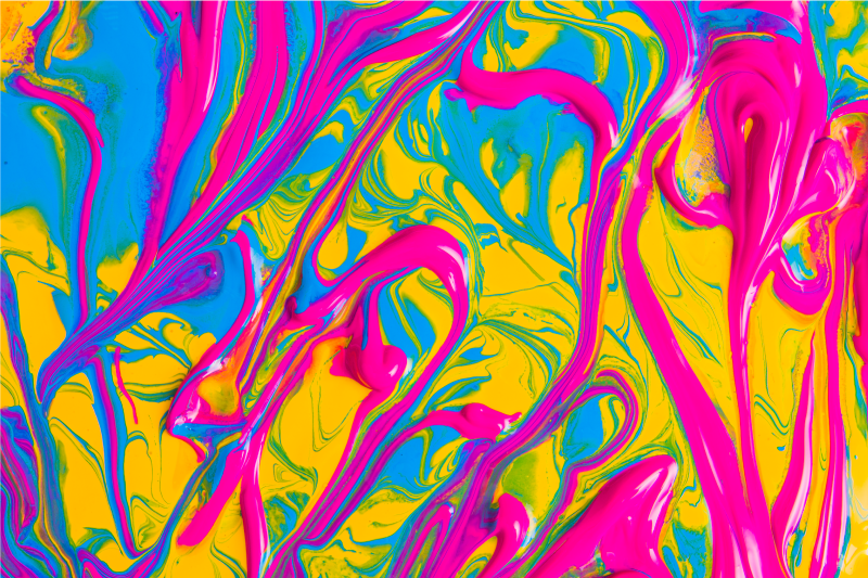 élénk örvényminták vinil szőnyeg modern - TenStickers