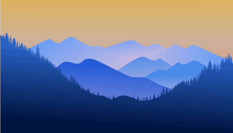 Hegyvidéki horizont vinil szőnyeg természet - TenStickers