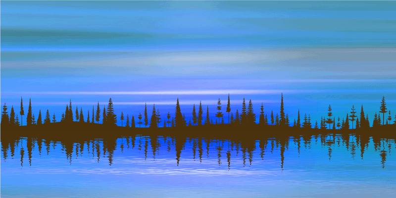 Absztrakt táj keverék vinil szőnyeg természet - TenStickers