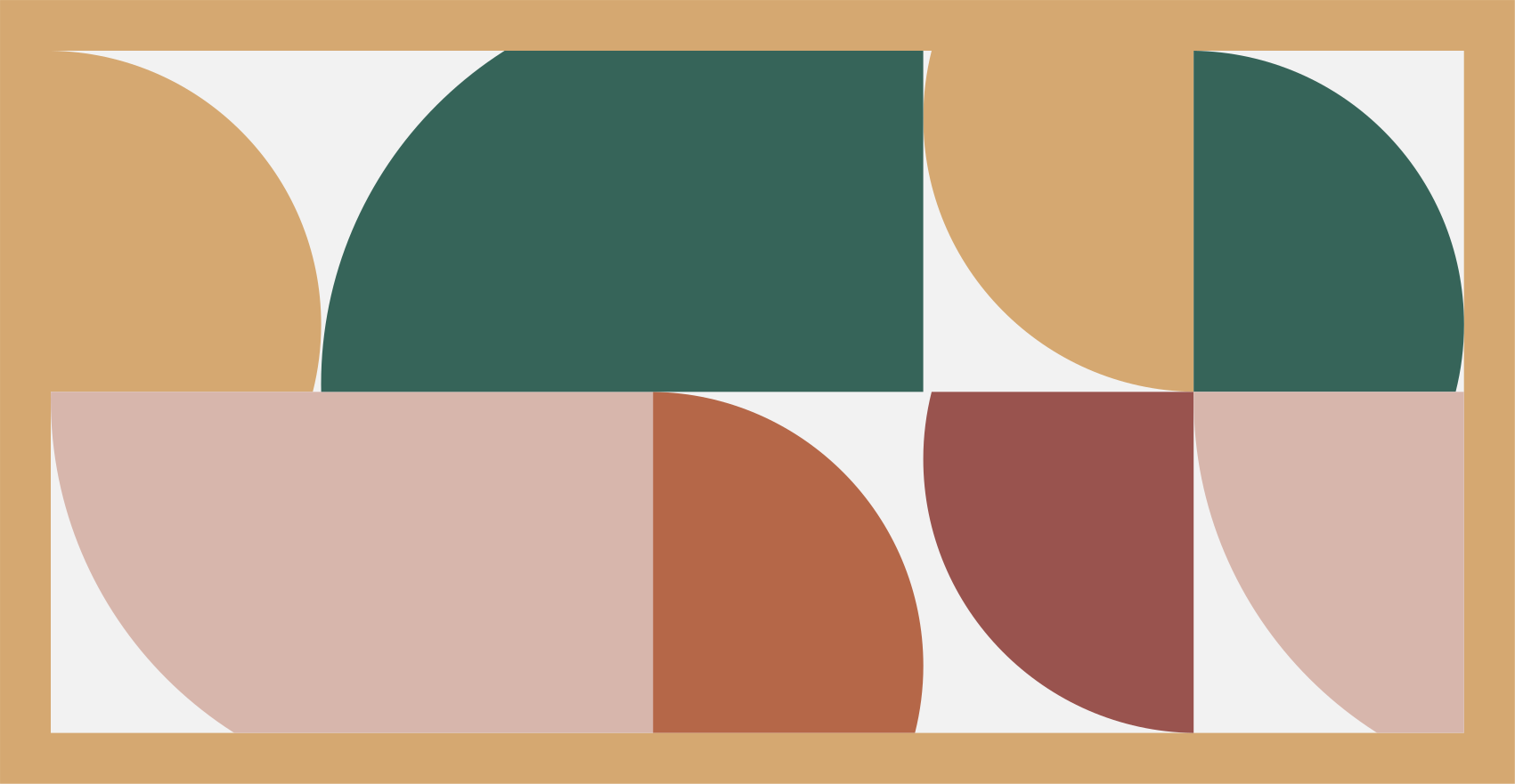 Szögletes absztrakt szegmensek vinil szőnyeg modern - TenStickers