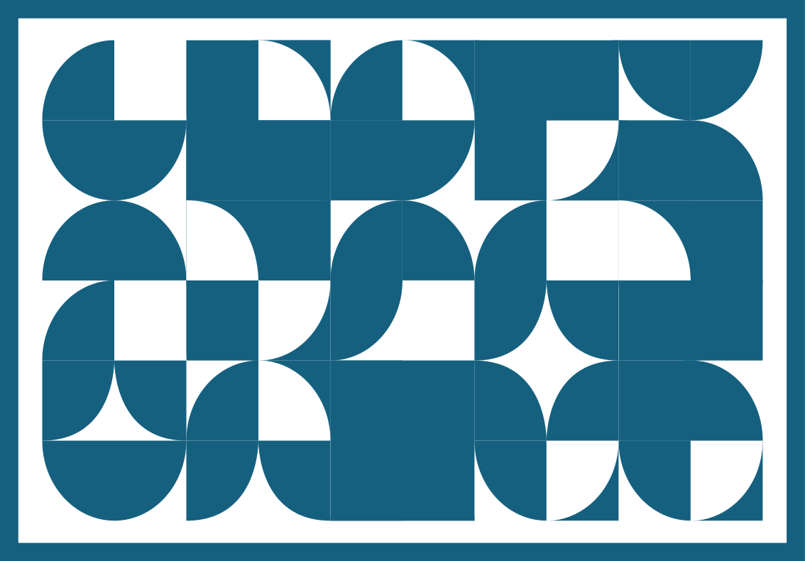 Kék absztrakt motívum vinil szőnyeg geometriai - TenStickers