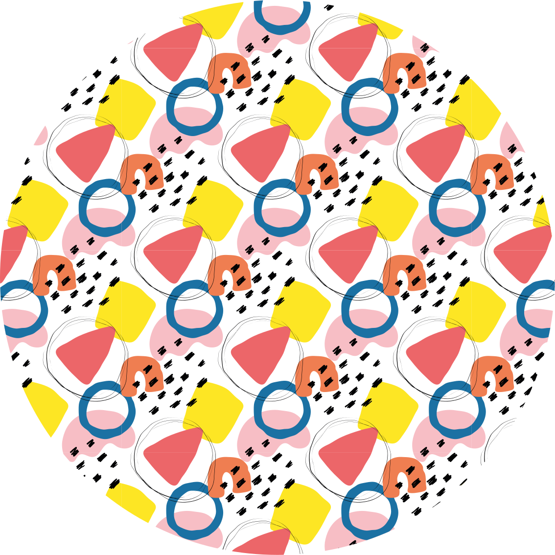 élénk formai elrendezések vinil szőnyeg minimalista - TenStickers