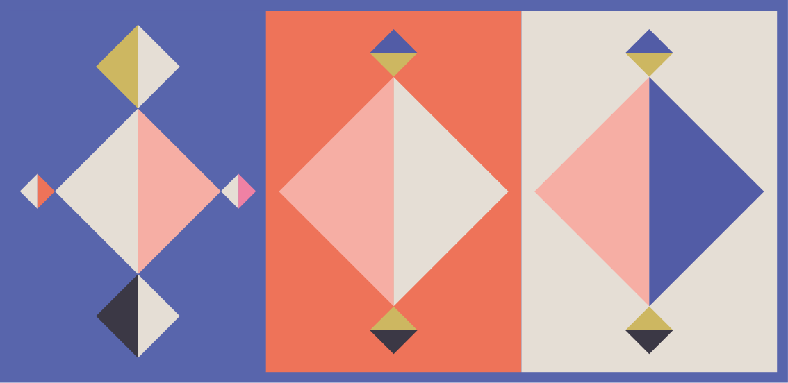 Geometrikus minta művészeti vinil szőnyegek - TenStickers