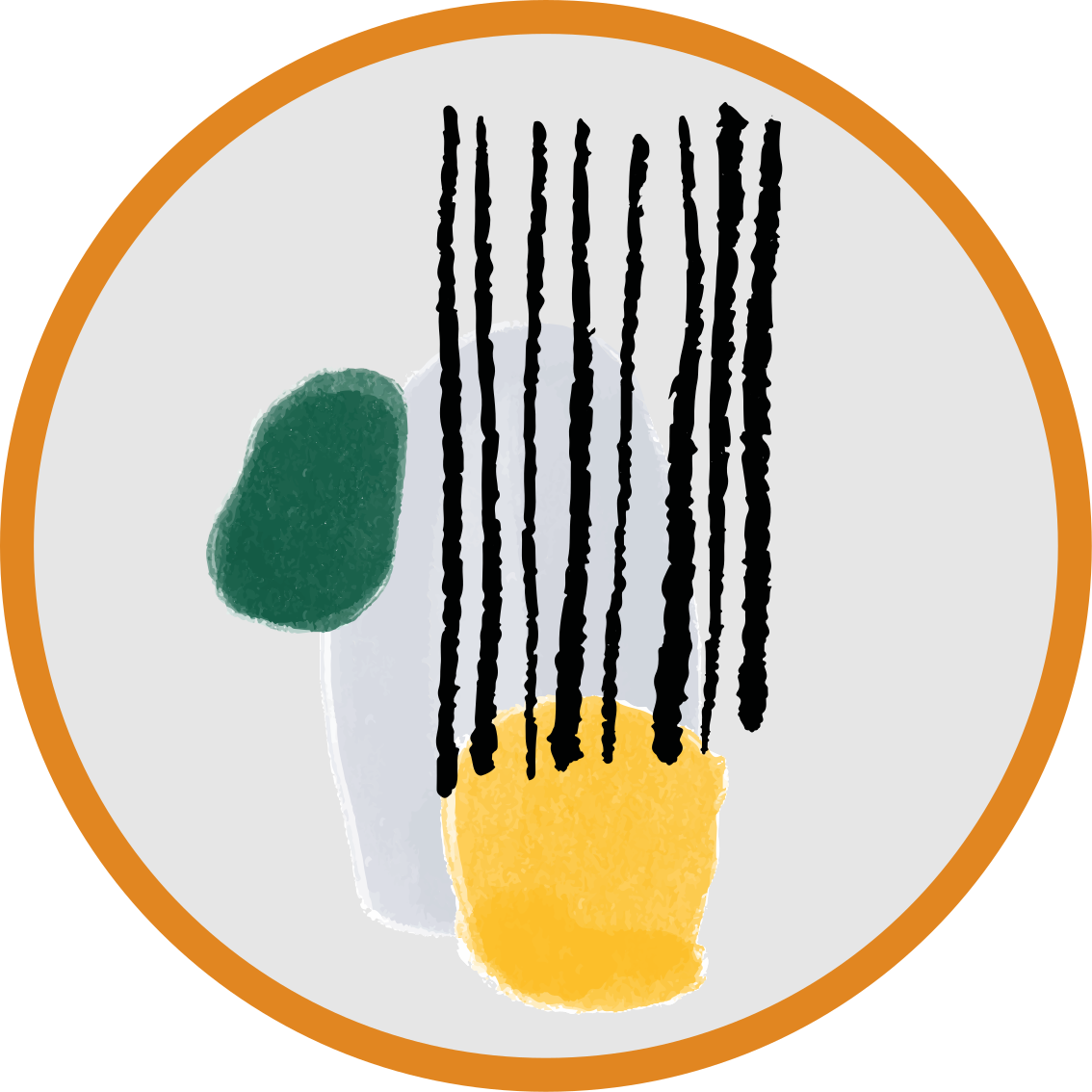 Geometrikus színszegmensek vinil szőnyeg minimalista - TenStickers