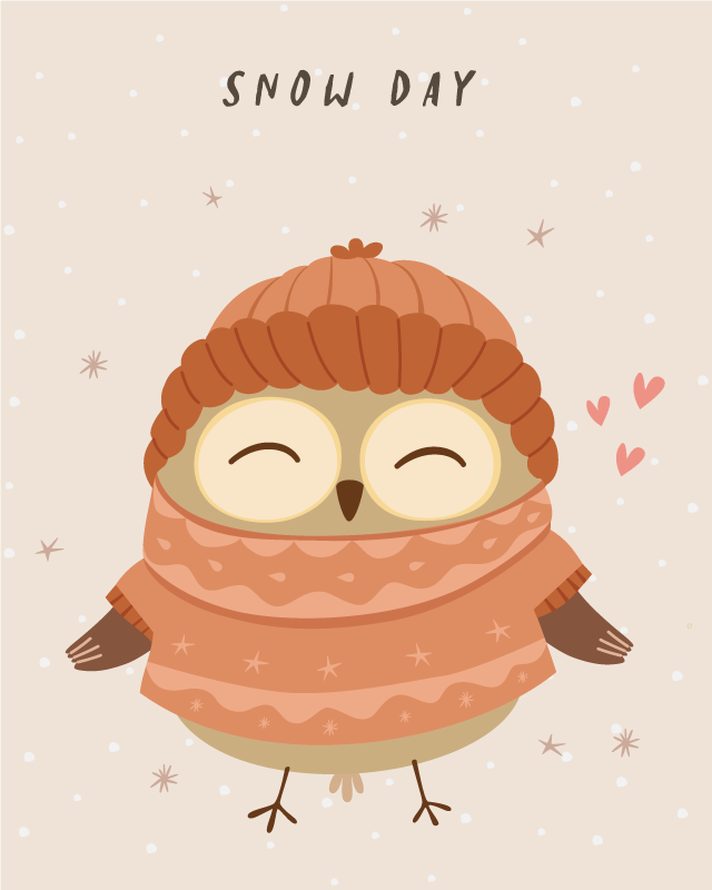 Hóbagoly varázsa vinil szőnyeg óvodák - TenStickers