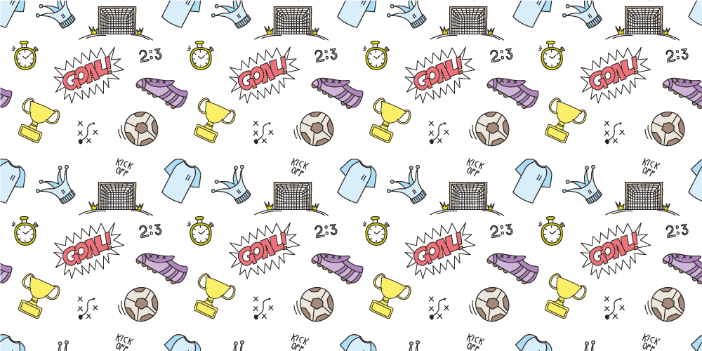 Sport szimbólumok témája vinil szőnyeg Játékok - TenStickers