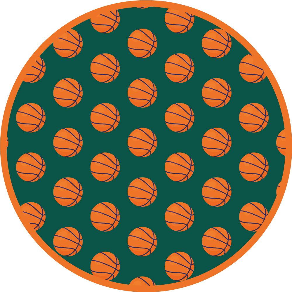 Kosárlabda ötlet vinil szőnyeg utak - TenStickers