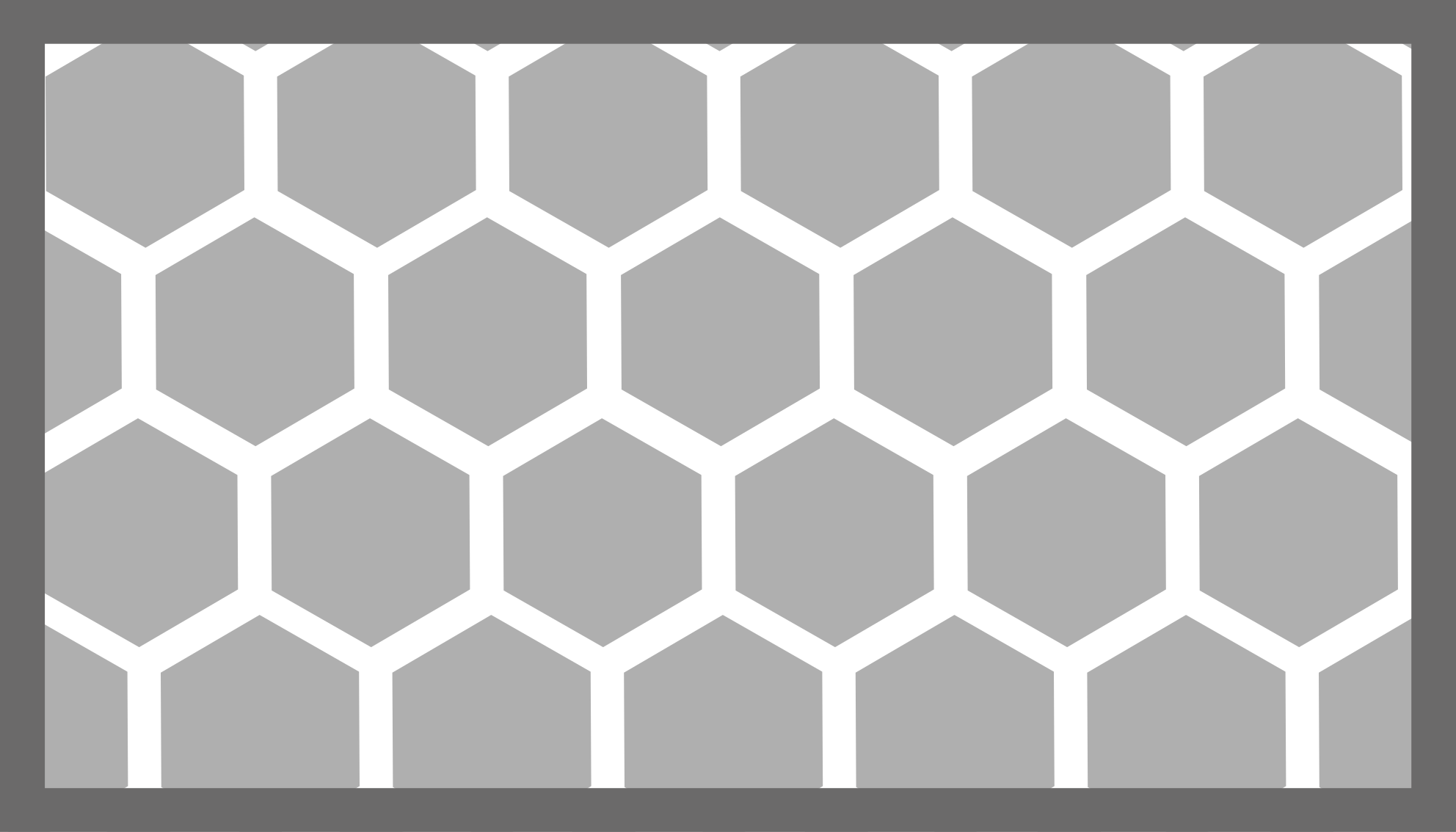 Hatszögletű konfiguráció vinil szőnyeg geometriai - TenStickers