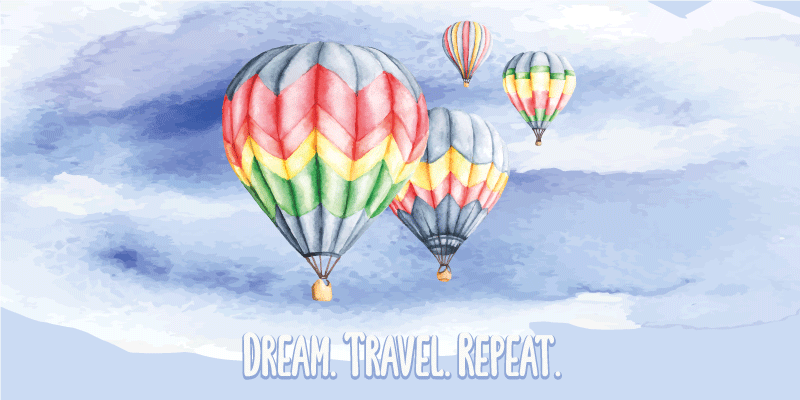 Kívánságút ismétlődik vinil szőnyeg minimalista - TenStickers