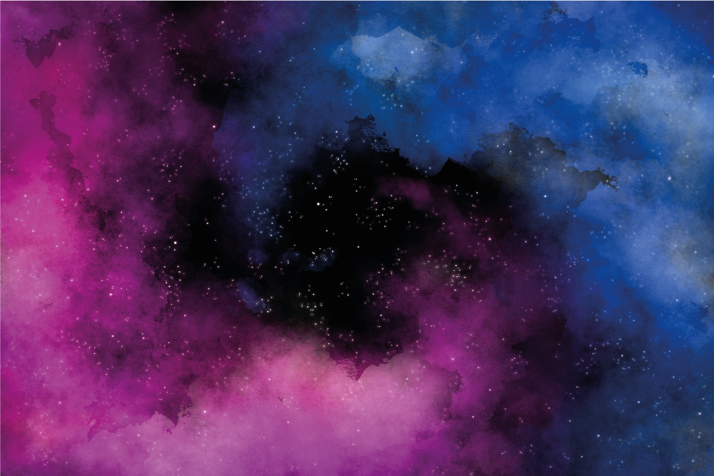 Színes spirális köd galaxis modern szőnyeg - TenStickers