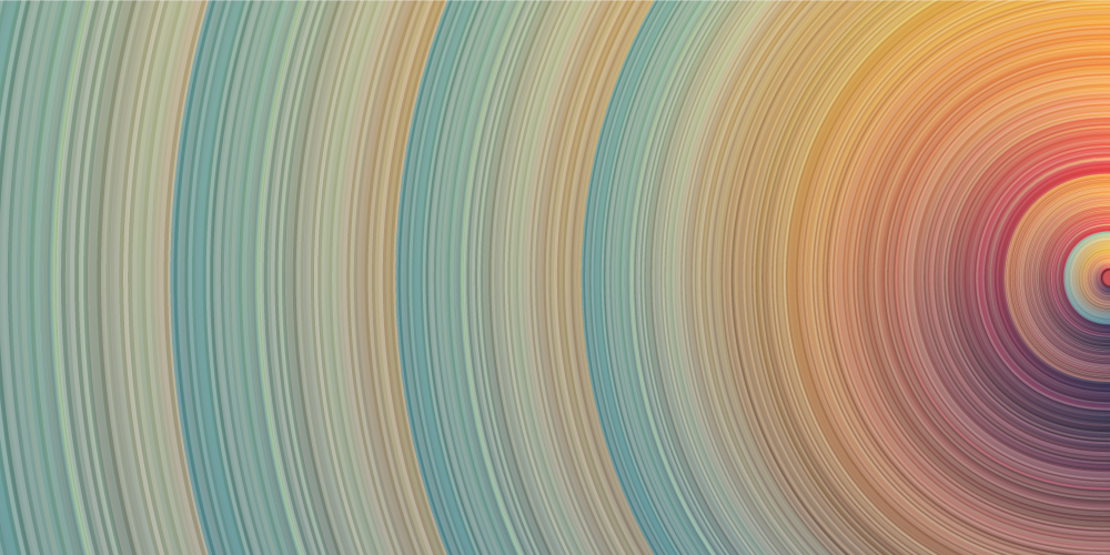 Spirális színű hullámok vinil szőnyeg minimalista - TenStickers