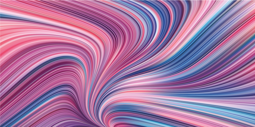 Csavaró színárnyalat-korrekciók vinil szőnyeg - TenStickers