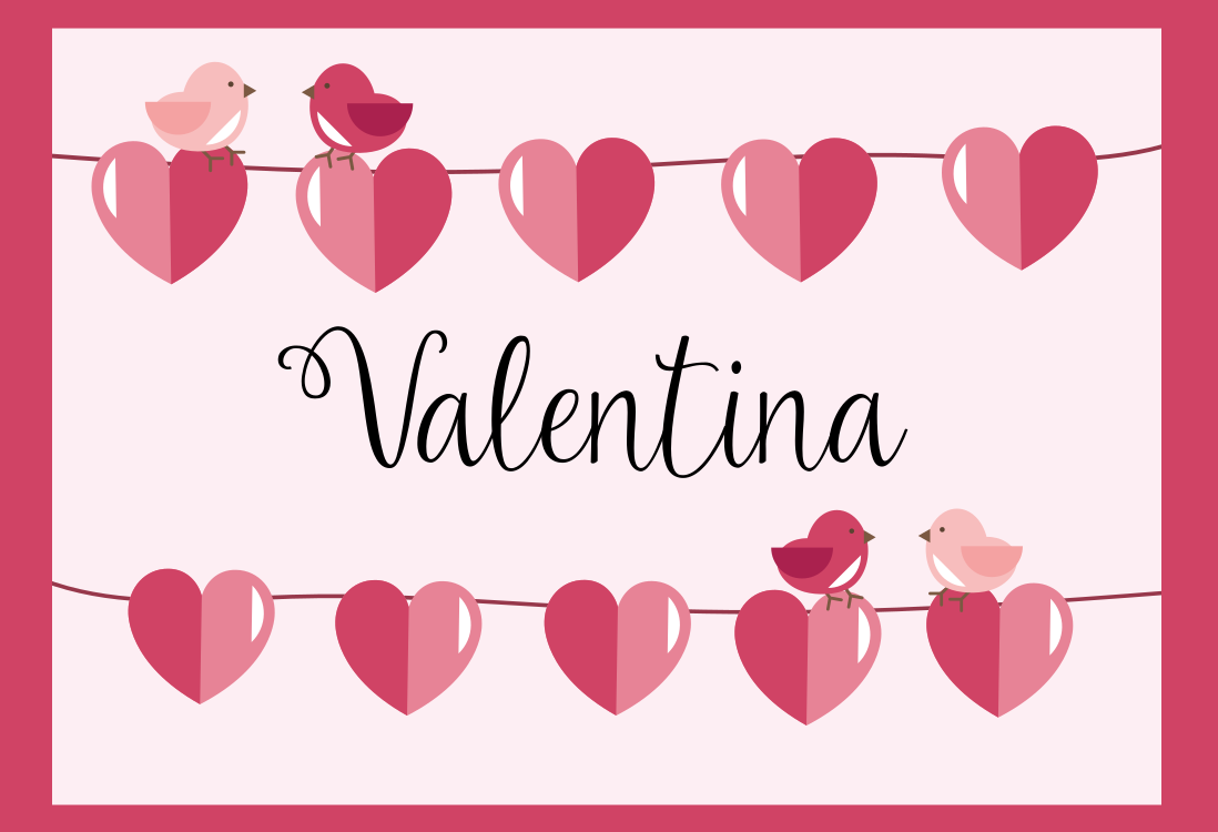 Szív alakú Vinil szőnyeg nevekkel - TenStickers