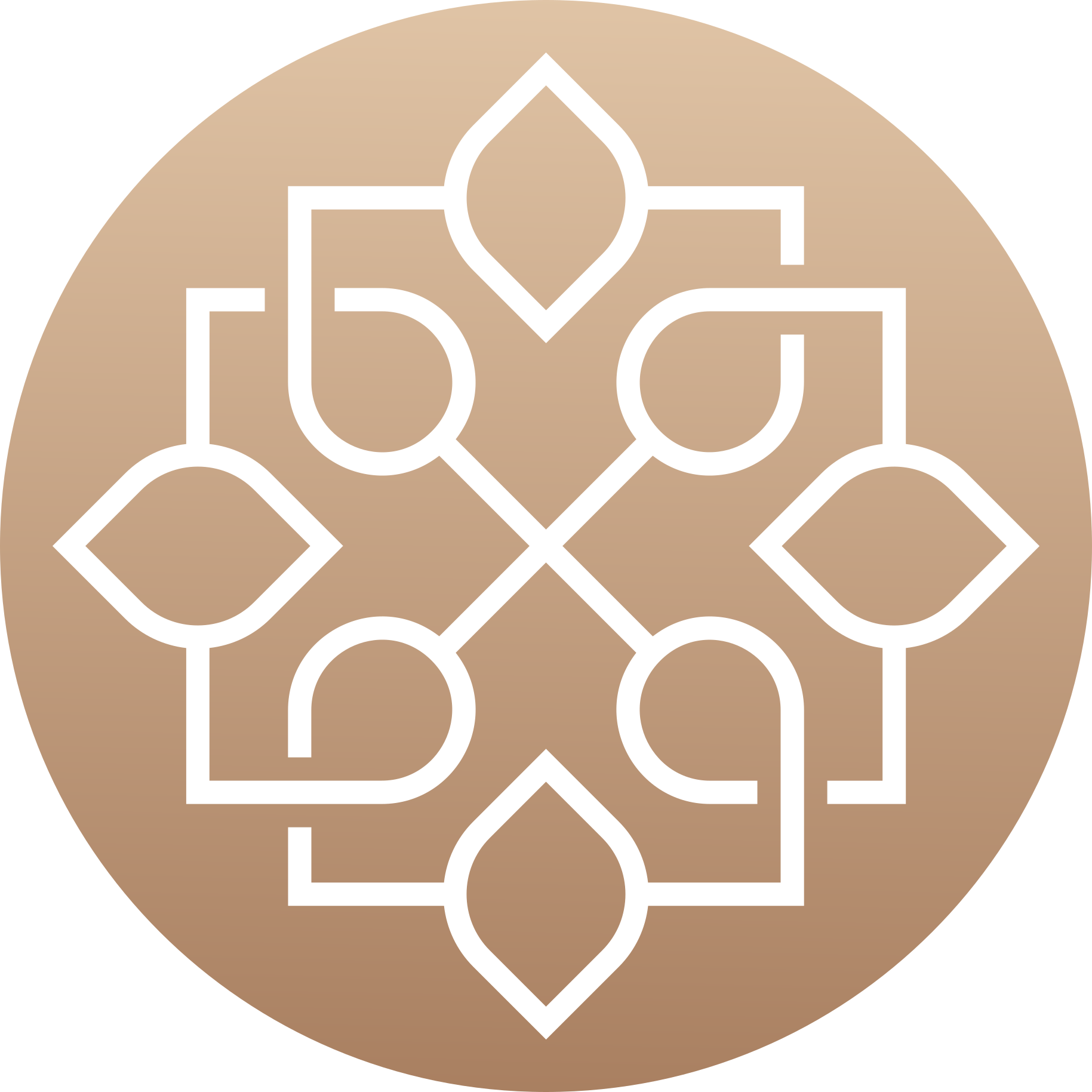 Egyszerű geometriai vonalak tervezése mandala vinil szőnyeg - TenStickers