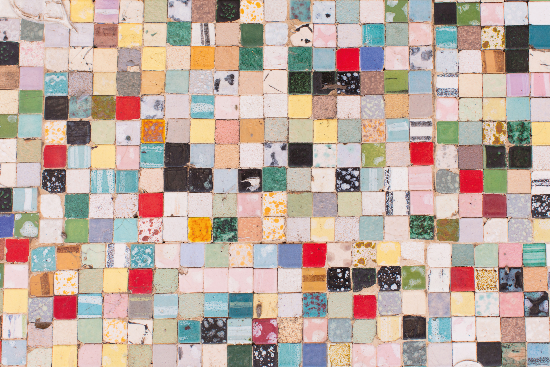 Vintage csempézett kerámia textúra csempe szőnyeg - TenStickers