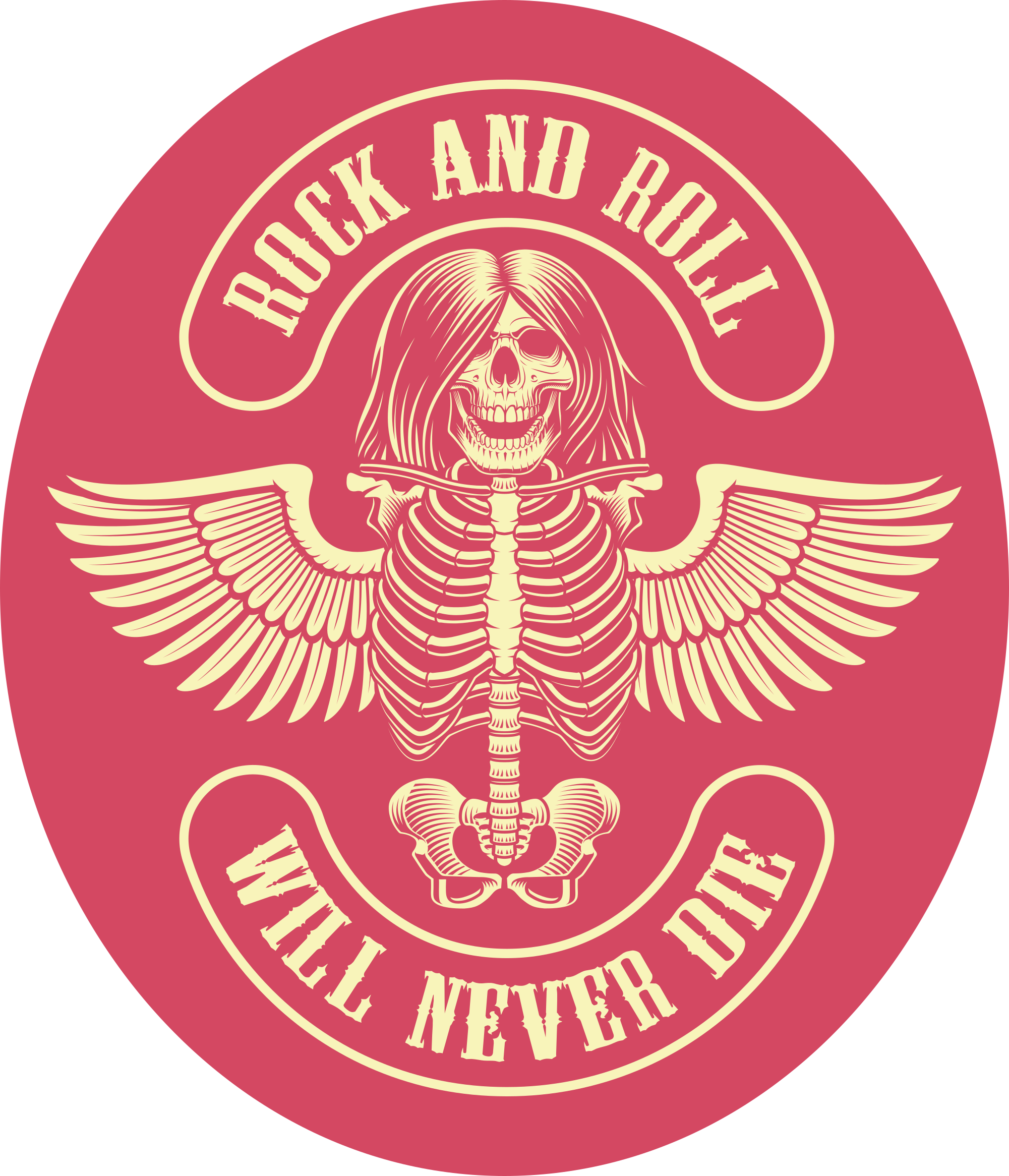 Rock soha nem fog meghalni csontváz design hálószoba szőnyeg - TenStickers