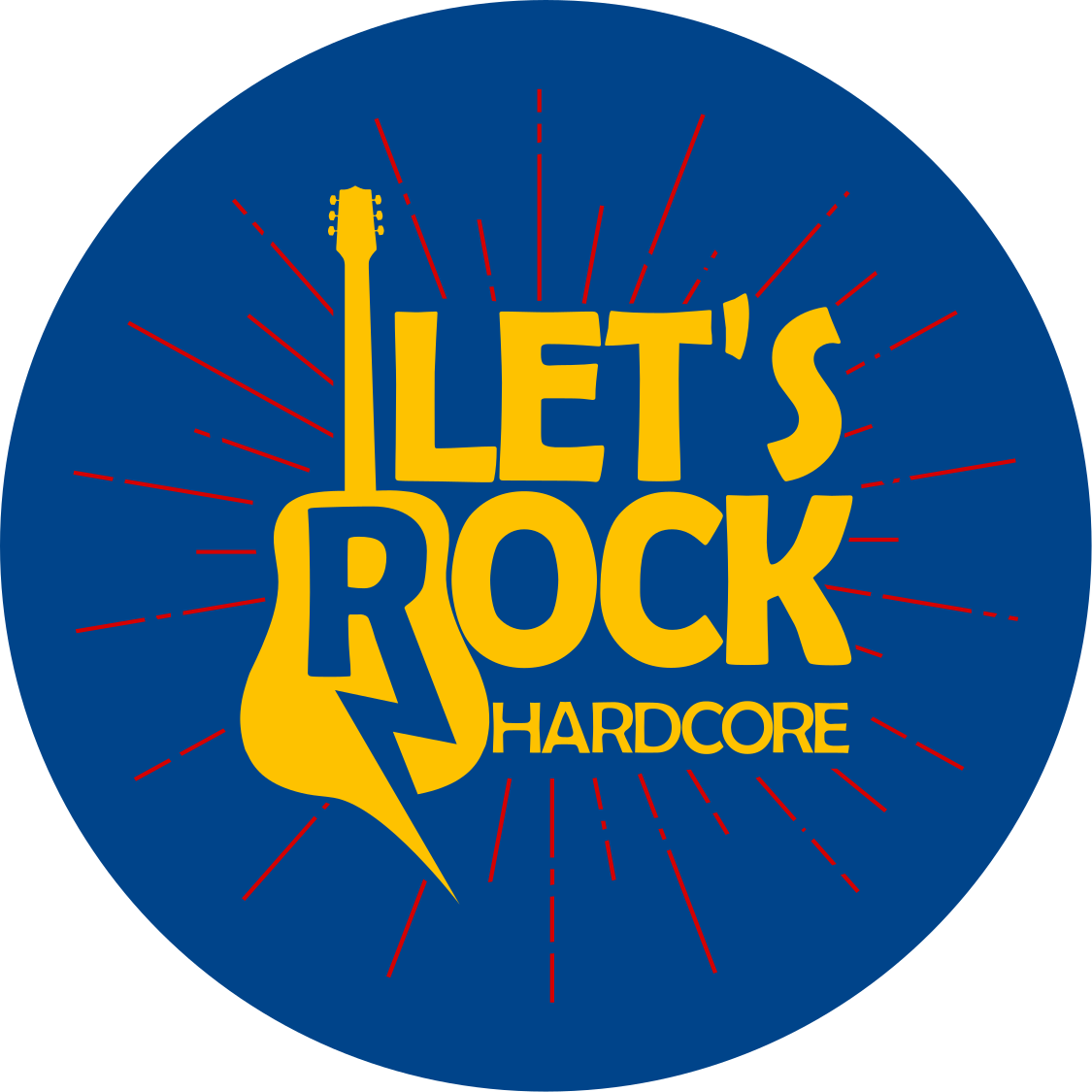 Elektromos gitár tribute Vinil szőnyeg kör alakú - TenStickers