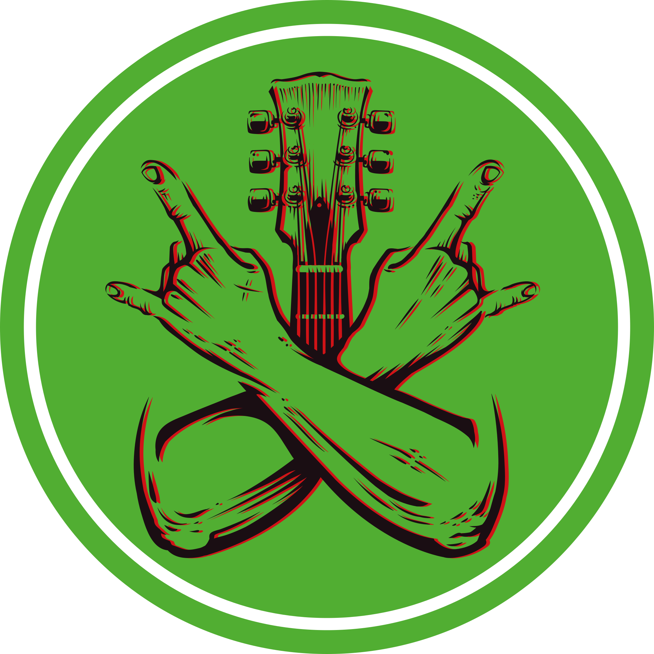 Ringató gesztus műalkotás Vinil szőnyeg kör alakú - TenStickers