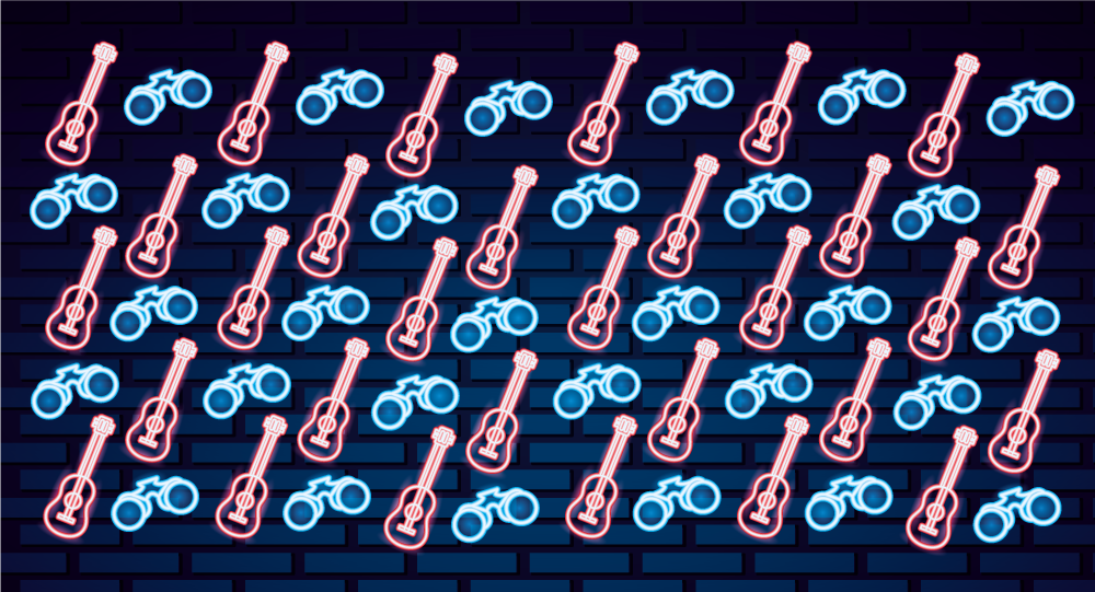 Zene ihlette minták vinil szőnyeg tinik - TenStickers