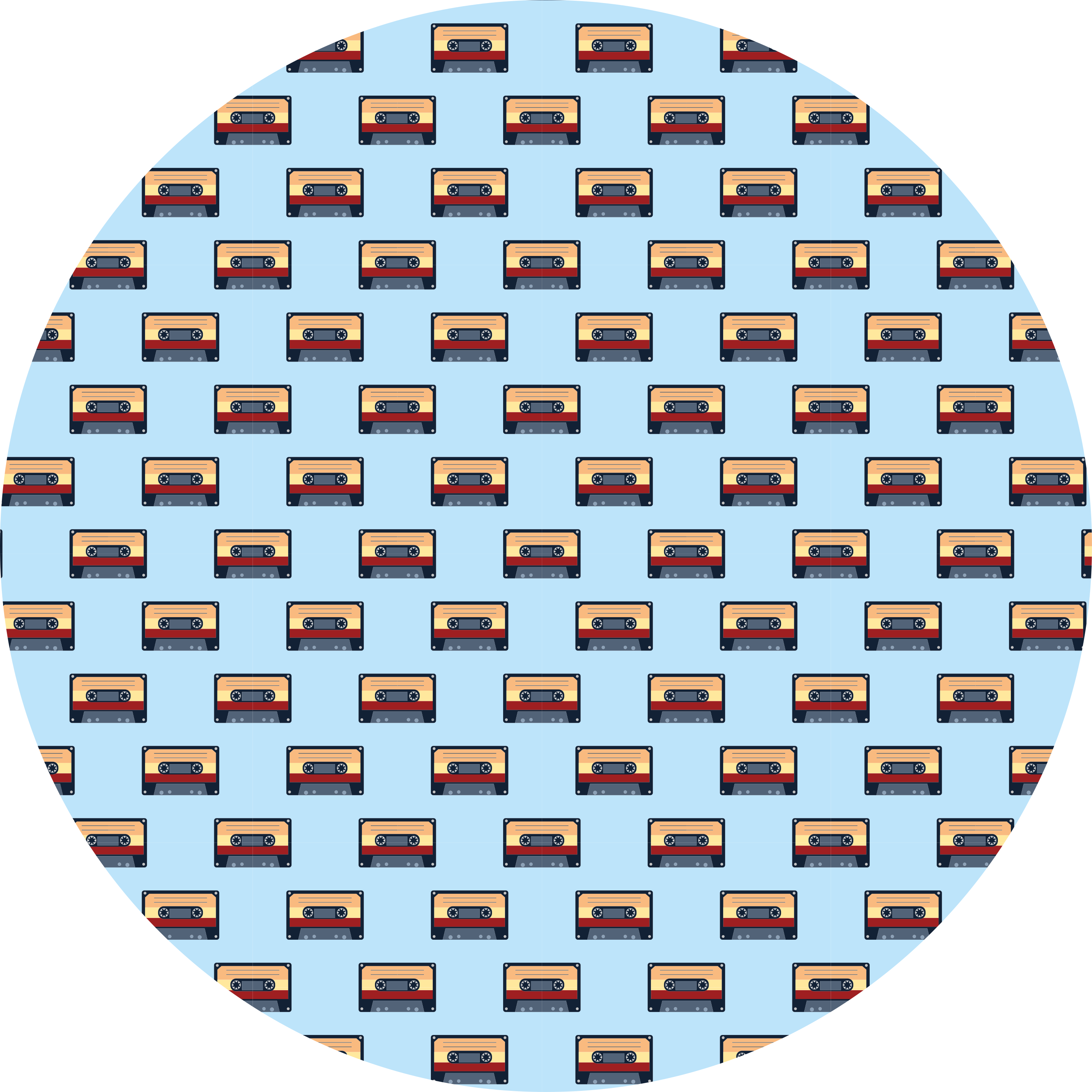 Retro kazetta koncepció vinil szőnyeg szüret - TenStickers